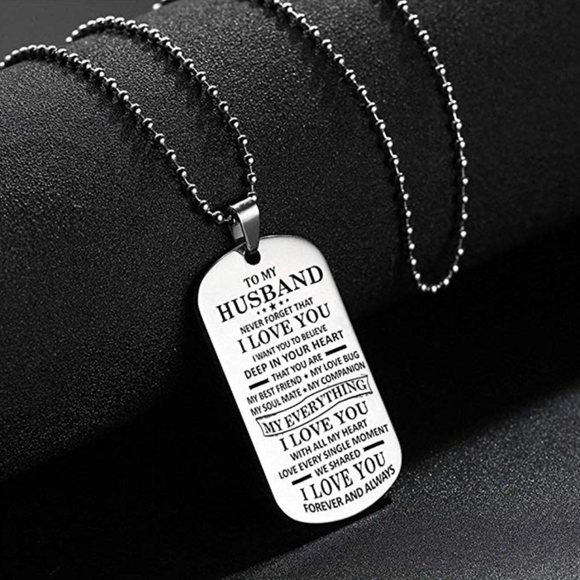 Jewelry - To My Husband Necklace Gift for Valentines Day